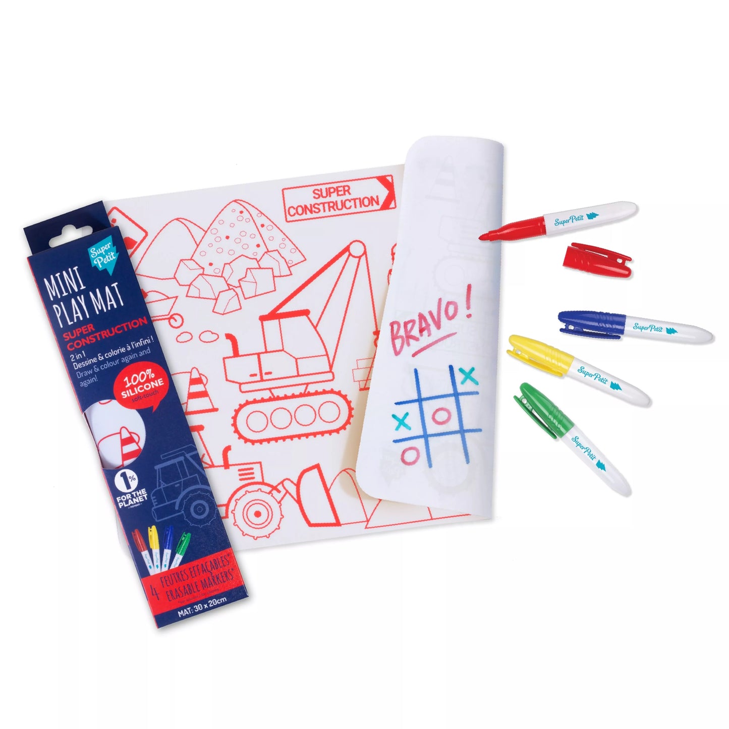Coloriage nomade réutilisable - SUPER CHANTIER