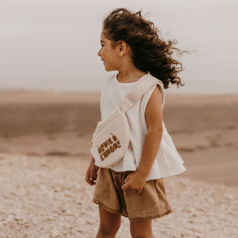 Sac banane enfant - L'amour le vrai - Crème