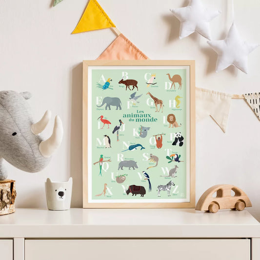 Affiche Abécédaire des animaux