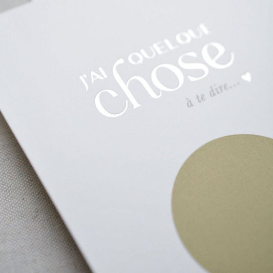 Carte annonce à gratter